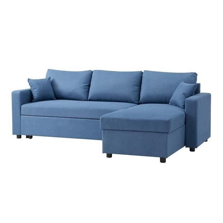 Canapé d'angle réversible convertible grand couchage + coffre - Tiss