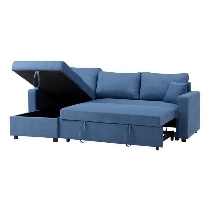 Canapé d'angle réversible convertible grand couchage + coffre - Tiss