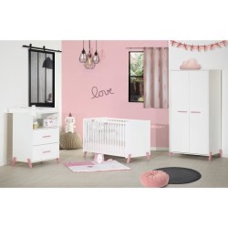 Babyprice - JOY ROSE - Armoire 2 Portes