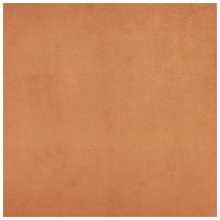 Fauteuil en Velours Terracotta - Pieds en bois naturel - L 63 x P 78 x