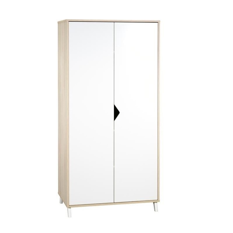 Babyprice - SCANDI NATUREL - Armoire 2 Portes