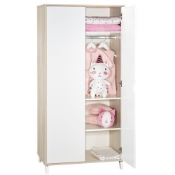 Babyprice - SCANDI NATUREL - Armoire 2 Portes