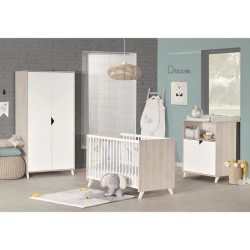 Babyprice - SCANDI NATUREL - Armoire 2 Portes