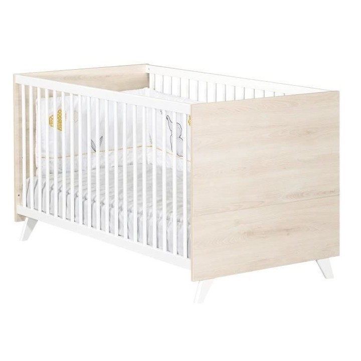 Babyprice - SCANDI NATUREL - Lit Evolutif Little Big Bed 140x70