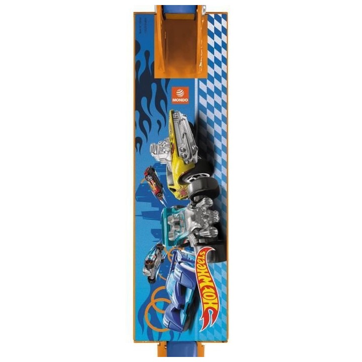 MONDO - Trottinette / Patinette 2 roues pliable - Hot Wheels