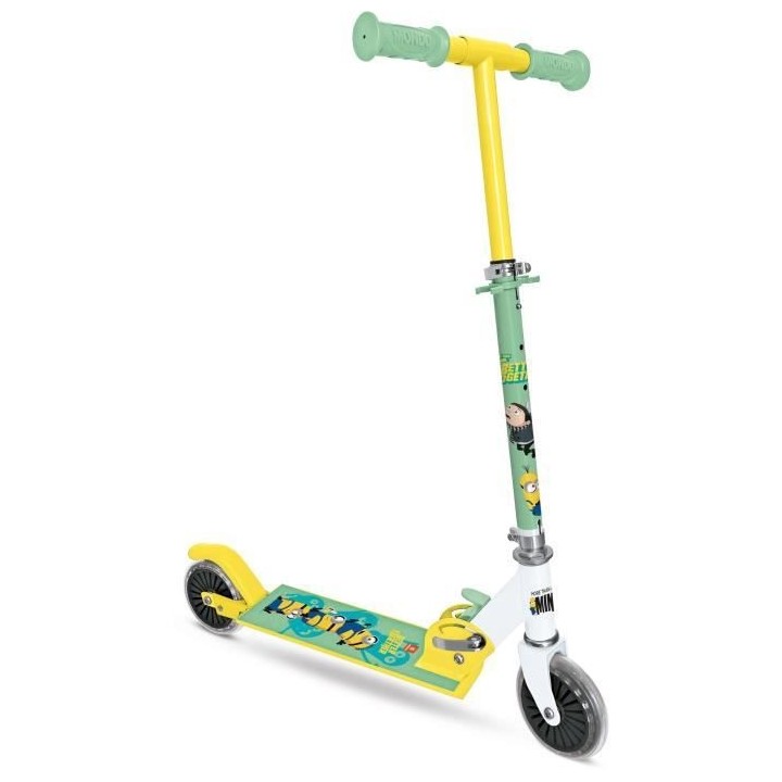 MONDO - Trottinette / Patinette 2 roues pliable - Minions - Moi moche