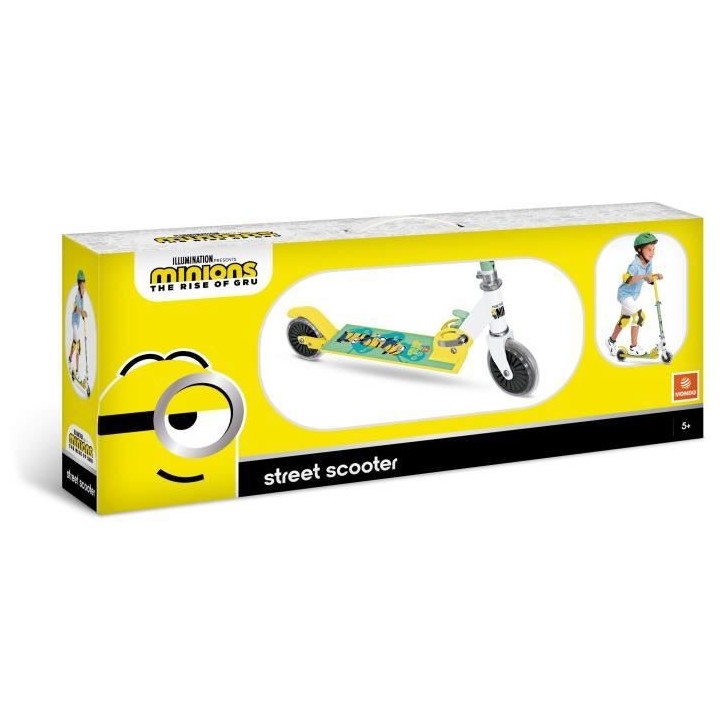 MONDO - Trottinette / Patinette 2 roues pliable - Minions - Moi moche