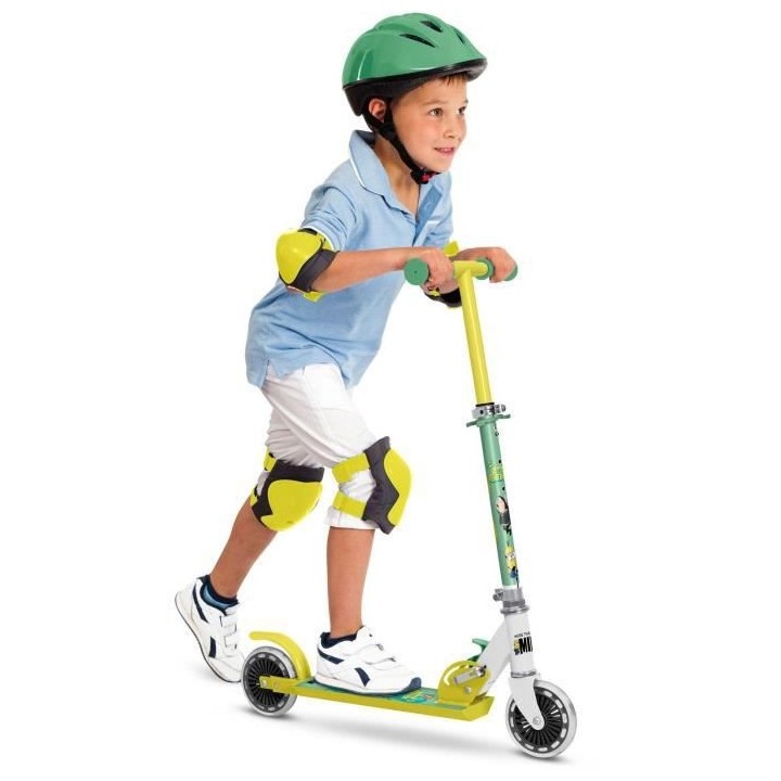 MONDO - Trottinette / Patinette 2 roues pliable - Minions - Moi moche