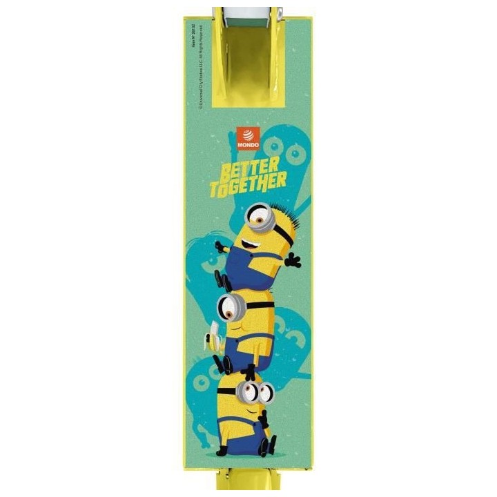 MONDO - Trottinette / Patinette 2 roues pliable - Minions - Moi moche