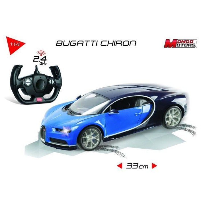 MONDO MOTORS - Véhicule radiocommandé - Effets lumineux - Bugatti Ch