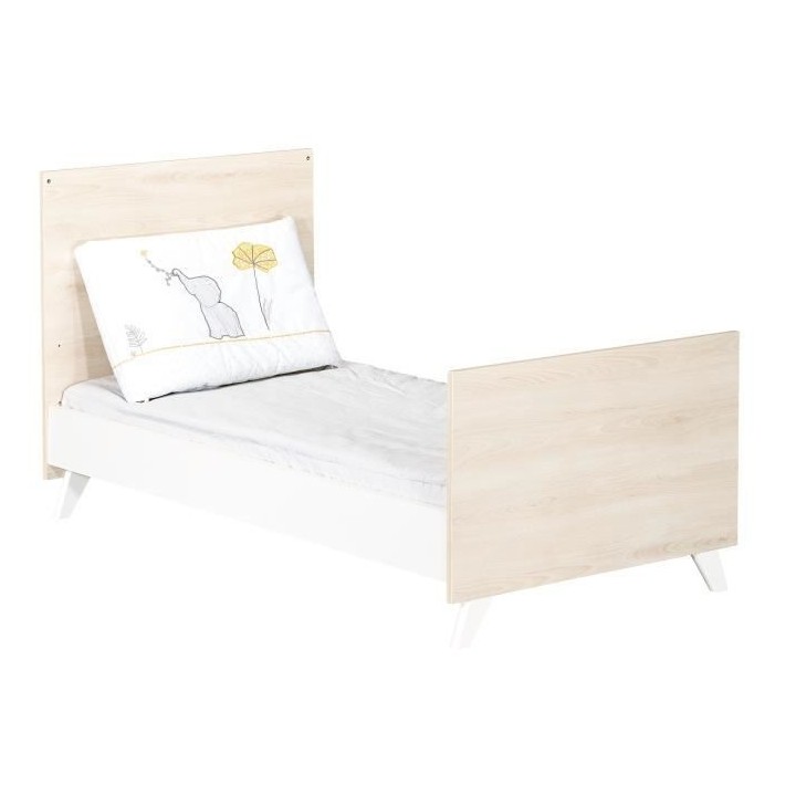 Babyprice - SCANDI NATUREL - Lit Evolutif Little Big Bed 140x70