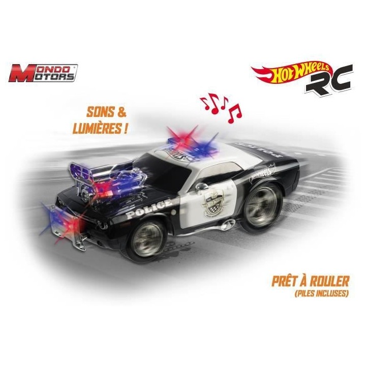MONDO MOTORS - Véhicule radiocommandé - Sons et lumieres - Hot Wheel