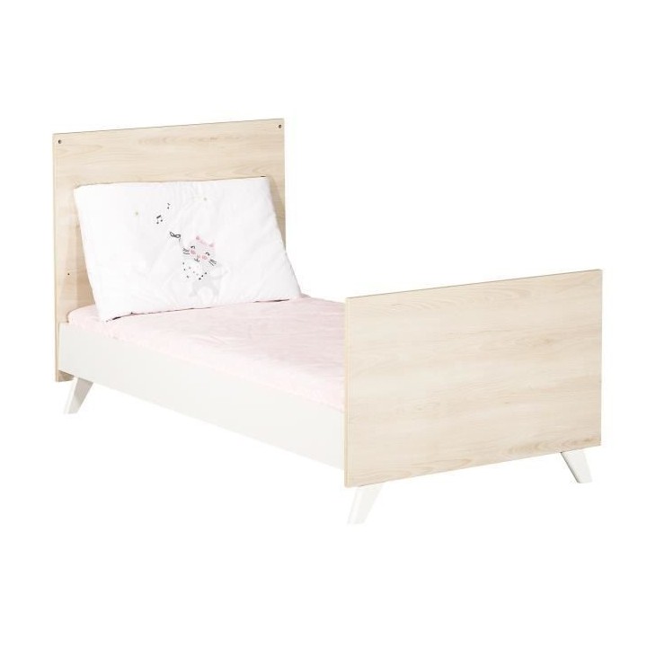 Babyprice - SCANDI NATUREL - Lit Evolutif Little Big Bed 140x70