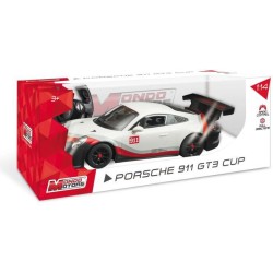 MONDO MOTORS - Véhicule radiocommandé - Effets lumineux - Porsche 911 GT3 Cup - Voiture - �chelle 1:14eme