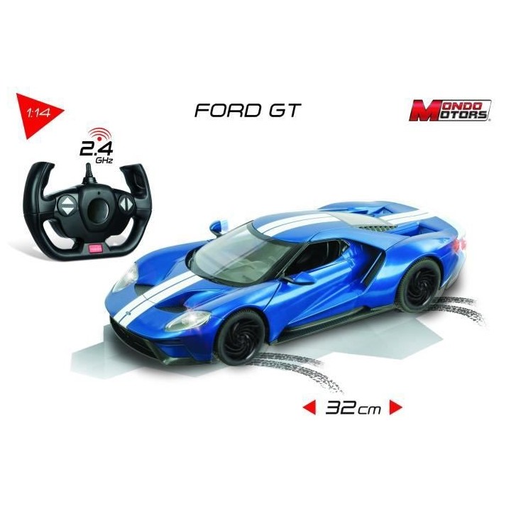 MONDO MOTORS - Véhicule radiocommandé - Effets lumineux - Ford GT -
