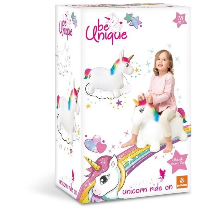 MONDO - Ballon sauteur - Animal sauteur ... chevaucher - Licorne - Lon