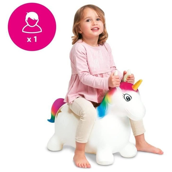 MONDO - Ballon sauteur - Animal sauteur ... chevaucher - Licorne - Lon