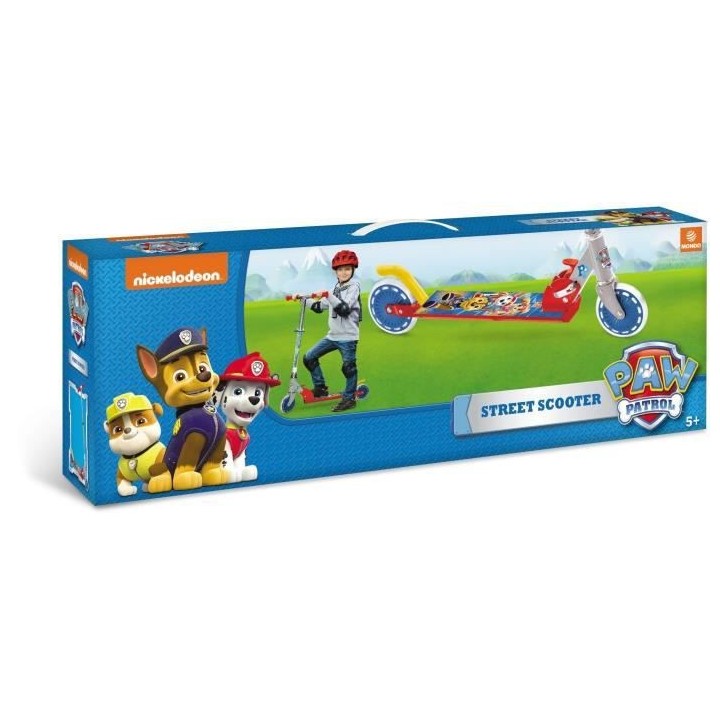MONDO - Trottinette / Patinette 2 roues pliable - Pat'Patrouille