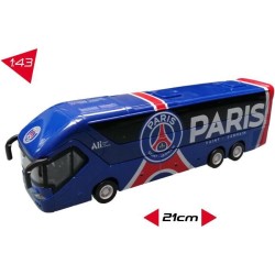 MONDO MOTORS - Véhicule miniature - Métal - Rétro-friction - Bus équipe de football du PSG - �chelle 1:43eme