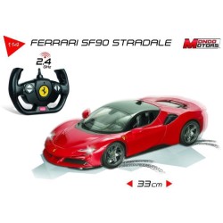 MONDO MOTORS - Véhicule radiocommandé - Effets lumineux - Ferrari SF90 Stradale - Voiture - �chelle 1:14eme