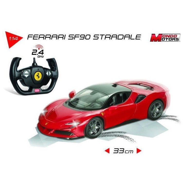 MONDO MOTORS - Véhicule radiocommandé - Effets lumineux - Ferrari SF