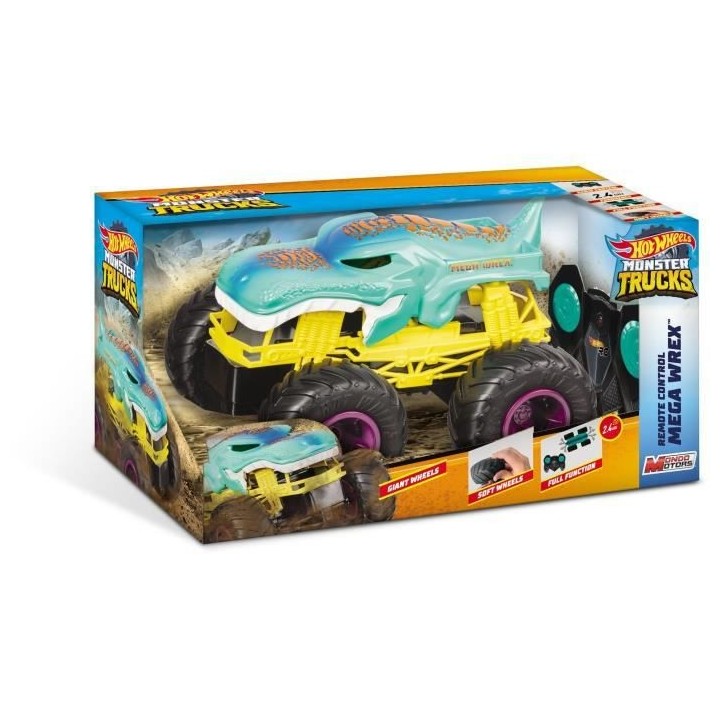 MONDO MOTORS - Véhicule radiocommandé - Hot Wheels Mega Wrex - Monst