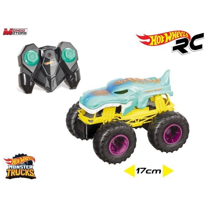 MONDO MOTORS - Véhicule radiocommandé - Hot Wheels Mega Wrex - Monst
