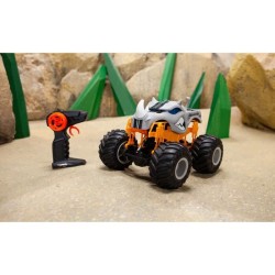 MONDO MOTORS - Véhicule radiocommandé - Effets lumineux - Hot Wheels Rhinomite - Monster Truck - 28cm