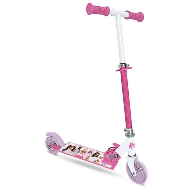 MONDO - Trottinette / Patinette 2 roues pliable - Barbie