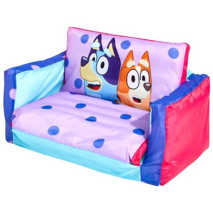 Mini canapé convertible - canapé-lit gonflable pour enfants BLUEY