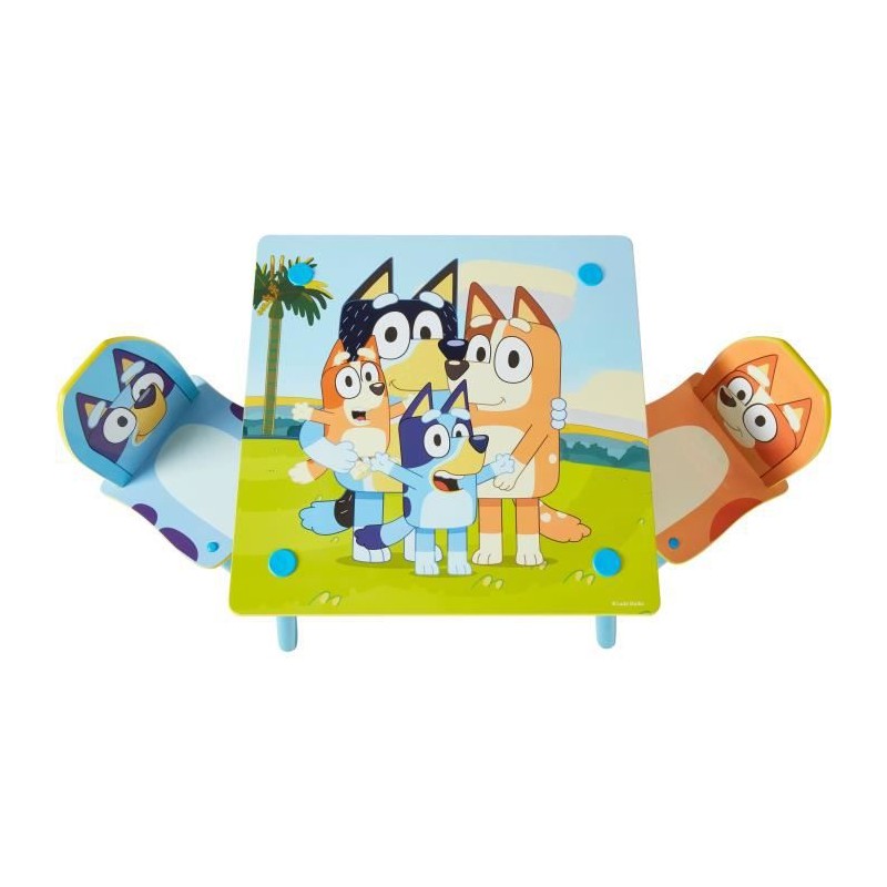 Ensemble table et 2 chaises pour enfants BLUEY