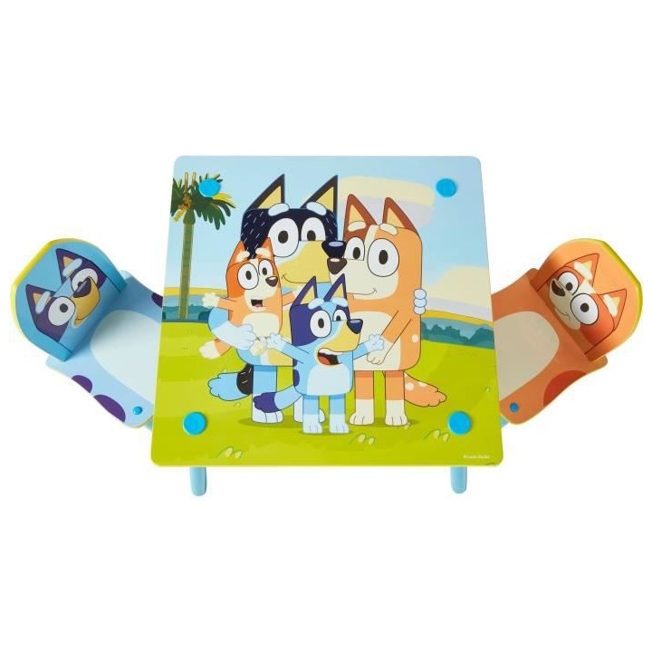 Ensemble table et 2 chaises pour enfants BLUEY