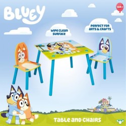 Ensemble table et 2 chaises pour enfants BLUEY