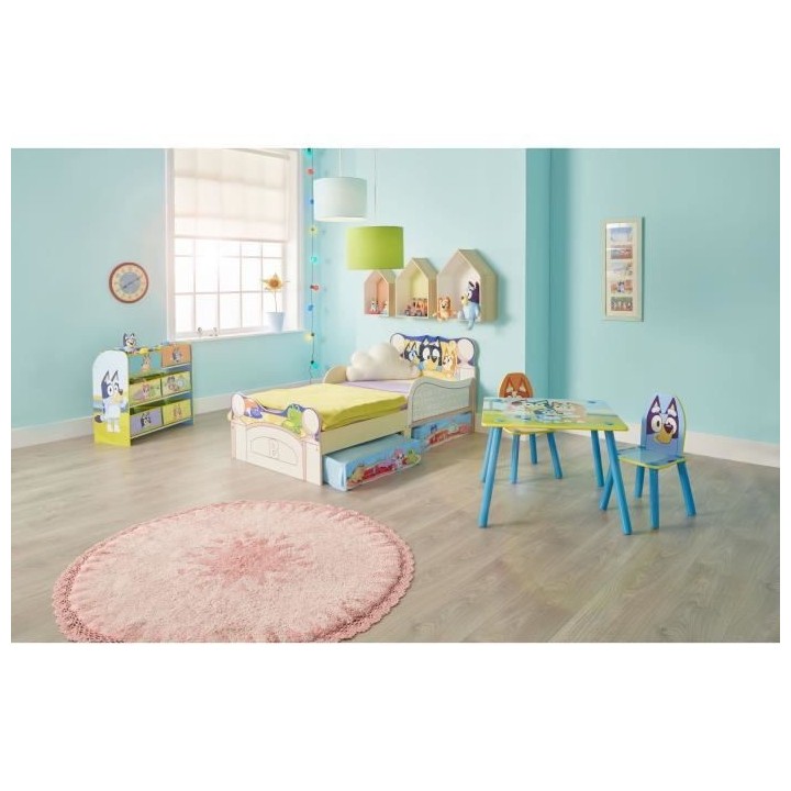 Meuble de rangement pour chambre d'enfant avec 6 bacs BLUEY