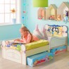 Lit pour enfants avec espace de rangement sous le lit BLUEY