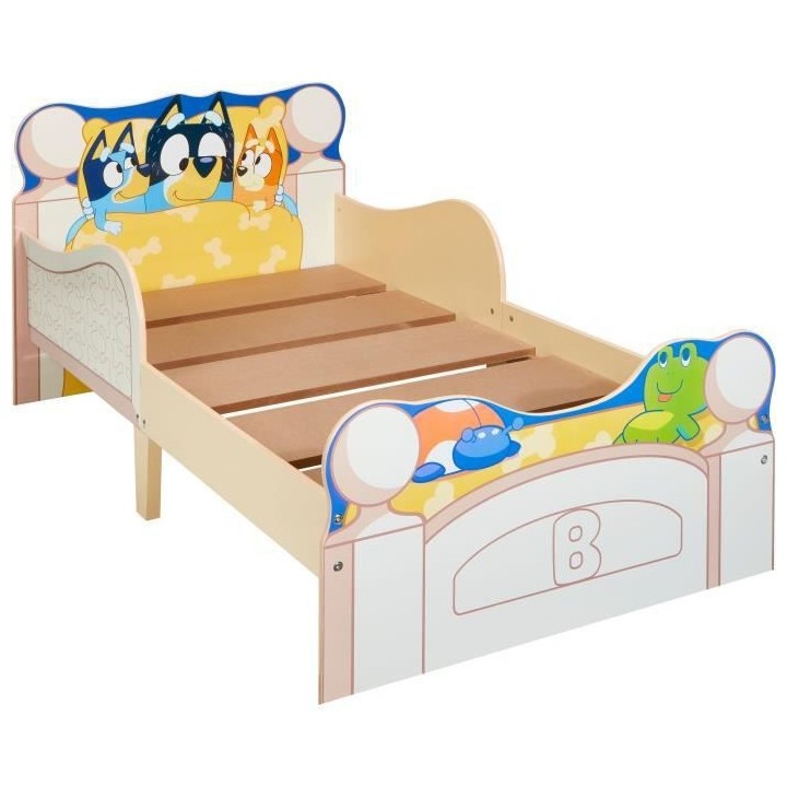 Lit pour enfants avec espace de rangement sous le lit BLUEY