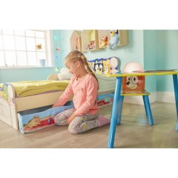 Lit pour enfants avec espace de rangement sous le lit BLUEY