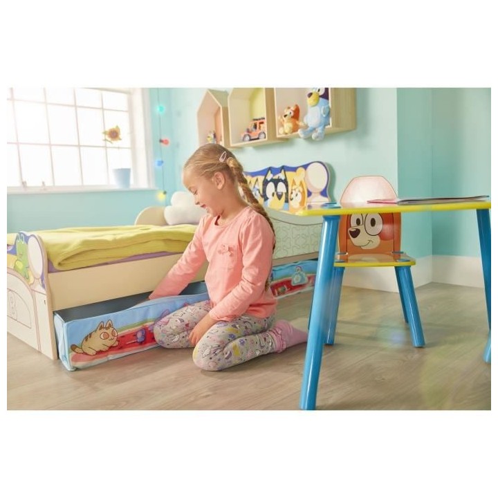 Lit pour enfants avec espace de rangement sous le lit BLUEY