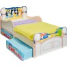 Lit pour enfants avec espace de rangement sous le lit BLUEY