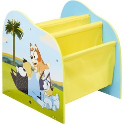 Bibliotheque a pochettes pour enfants - Rangement de livres pour chambre d'enfant BLUEY