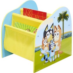 Bibliotheque a pochettes pour enfants - Rangement de livres pour chambre d'enfant BLUEY