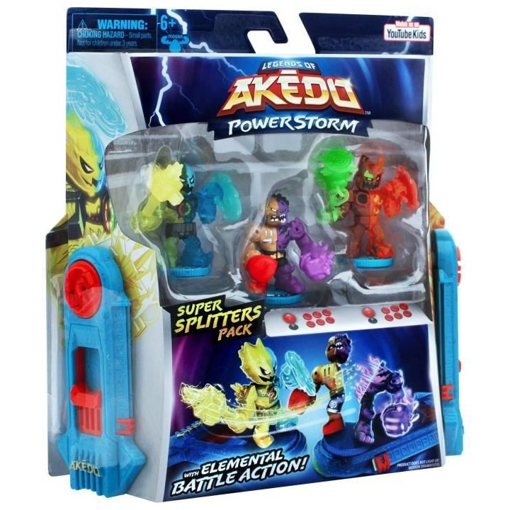Figurine Training Pack Kick Attack Powerstorm - Akedo - MOOSE TOYS
