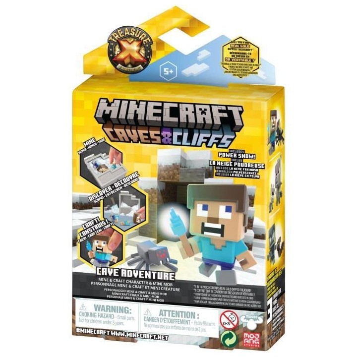 Figurine - Minecraft Claves & Cliffs Adventure World - Trésor X MOOSE