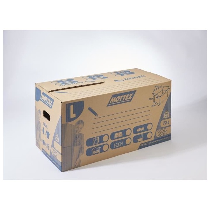 MOTTEZ Lot de 15 cartons 72L