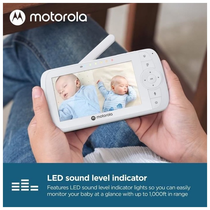 Ecoute bébé VM 35 T 2 CAM VIDEO MAX ECRAN 5avec 2 camera Zoom - Ecra