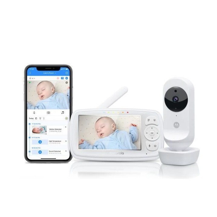 Ecoute bébé VM 44 CONNECT 2 EN 1 WIFI SUR TEL + Gd ECRAN 4,3 - Tempe