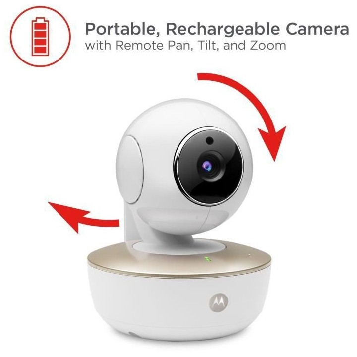 Ecoute bébé VM55 TRAVEL MAX ECRAN 5 Zoom motorisé 360° - camera su