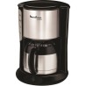 MOULINEX FT360811 Cafetiere filtre avec verseuse isotherme SUBITO - 8 a 12 tasses - Noir et Inox