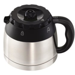 MOULINEX FT360811 Cafetiere filtre avec verseuse isotherme SUBITO - 8 a 12 tasses - Noir et Inox