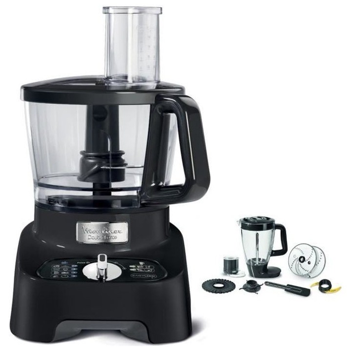 Robot multifonction MOULINEX DoubleForce FP821811 - Noir - 1000 W - Bo